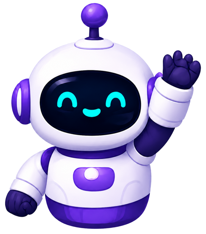 Clariko mascot waving